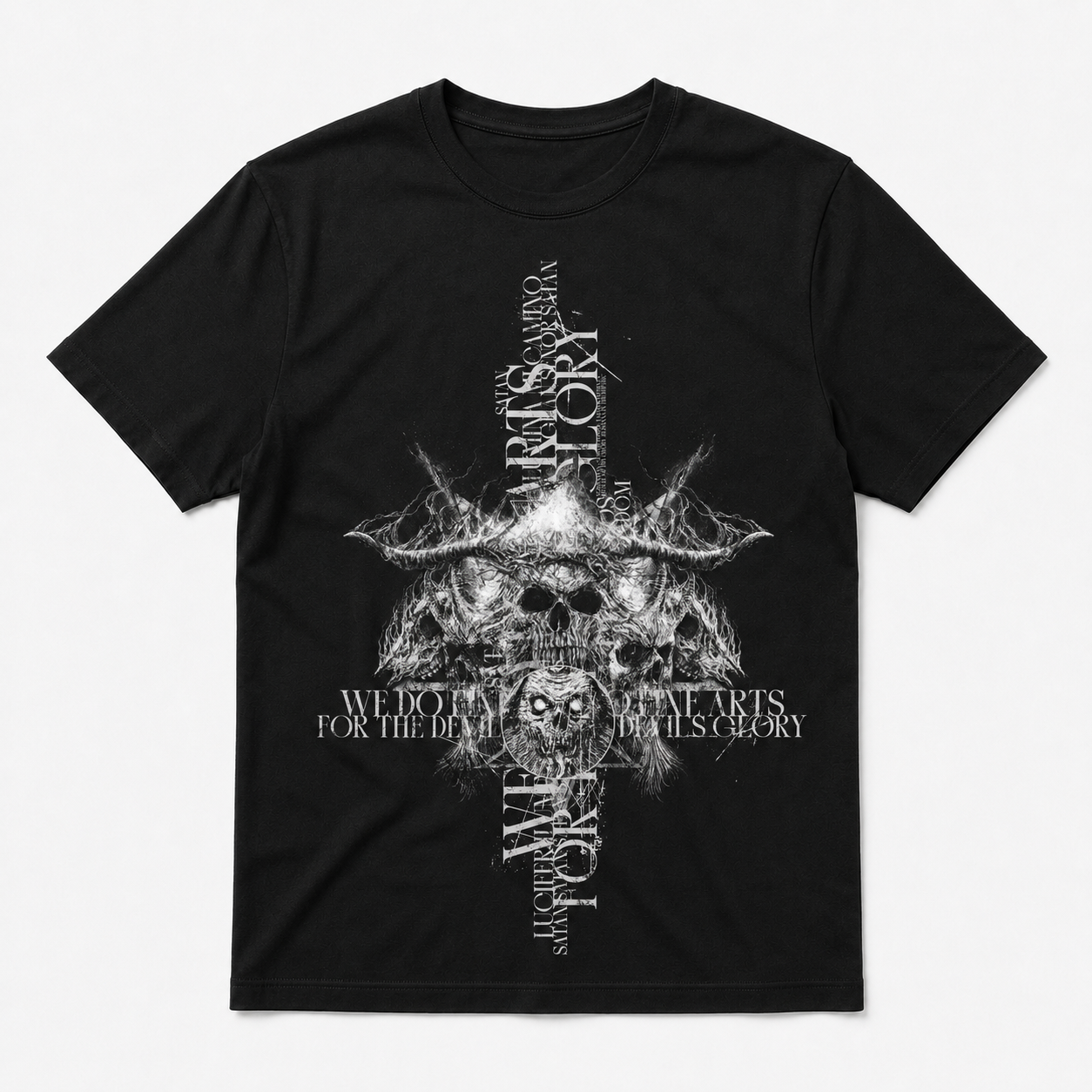 Inverted Cross - White